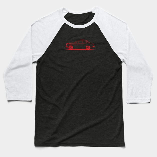 Borgward Isabella Saloon Red Baseball T-Shirt by PauHanaDesign